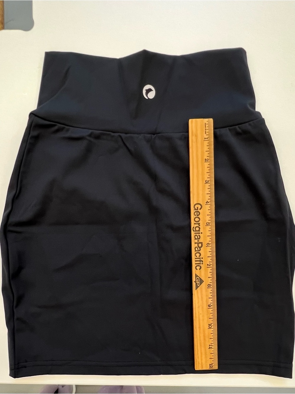 OQQ High-Waist Size Small Bodycon Mini Skirt - Black& Gray - Picture 4 of 8